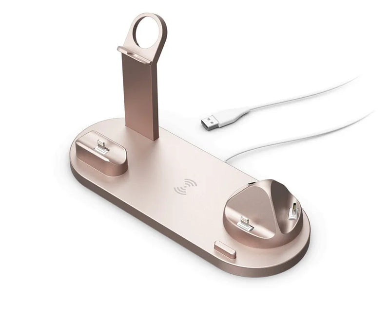Carregador Sem Fio 7 em 1 de 30W – Base de Carregamento Rápido para iPhone 14, 13, 12 Pro Max