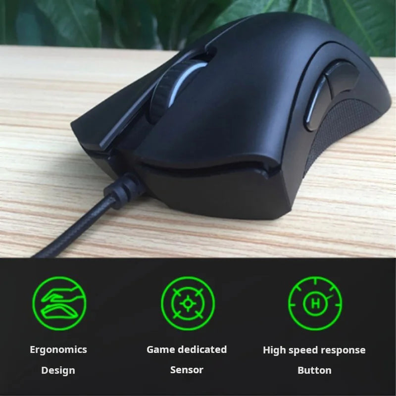 Mouse Gamer com Fio Razer Deathadder Viper Edição Padrão 6400