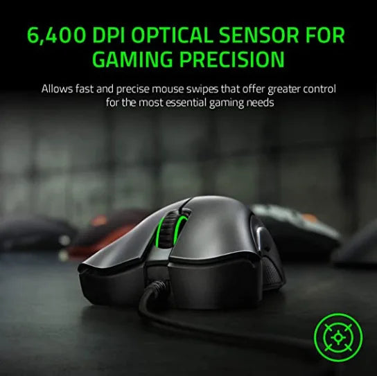 Mouse Gamer com Fio Razer Deathadder Viper Edição Padrão 6400
