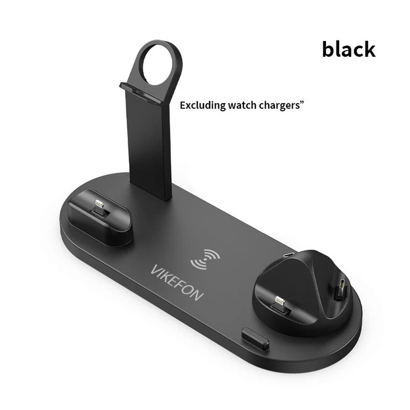 Carregador Sem Fio 7 em 1 de 30W – Base de Carregamento Rápido para iPhone 14, 13, 12 Pro Max
