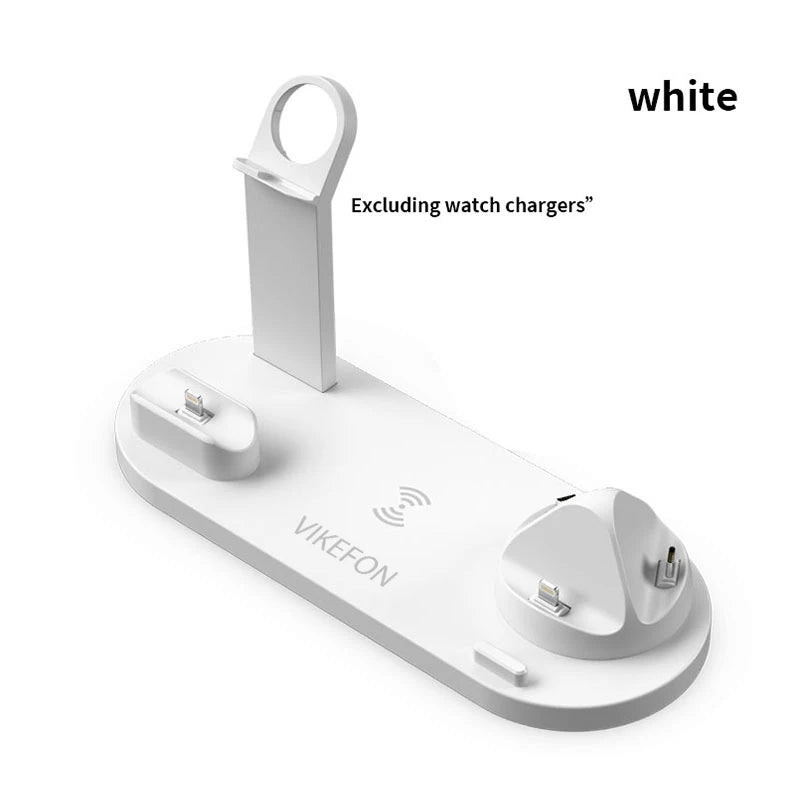Carregador Sem Fio 7 em 1 de 30W – Base de Carregamento Rápido para iPhone 14, 13, 12 Pro Max