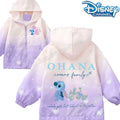 "Jaquetas da Disney do Stitch para Meninas – Jaquetas Infantis com Estampa Fofa de Desenho, Casuais, Esportivas, Casaco Infantil de Inverno