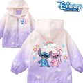 "Jaquetas da Disney do Stitch para Meninas – Jaquetas Infantis com Estampa Fofa de Desenho, Casuais, Esportivas, Casaco Infantil de Inverno