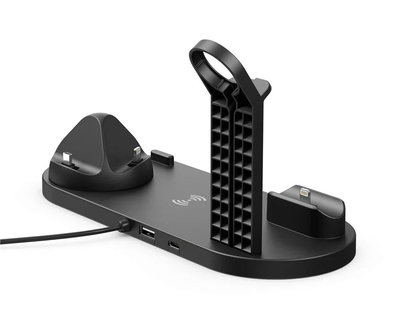 Carregador Sem Fio 7 em 1 de 30W – Base de Carregamento Rápido para iPhone 14, 13, 12 Pro Max