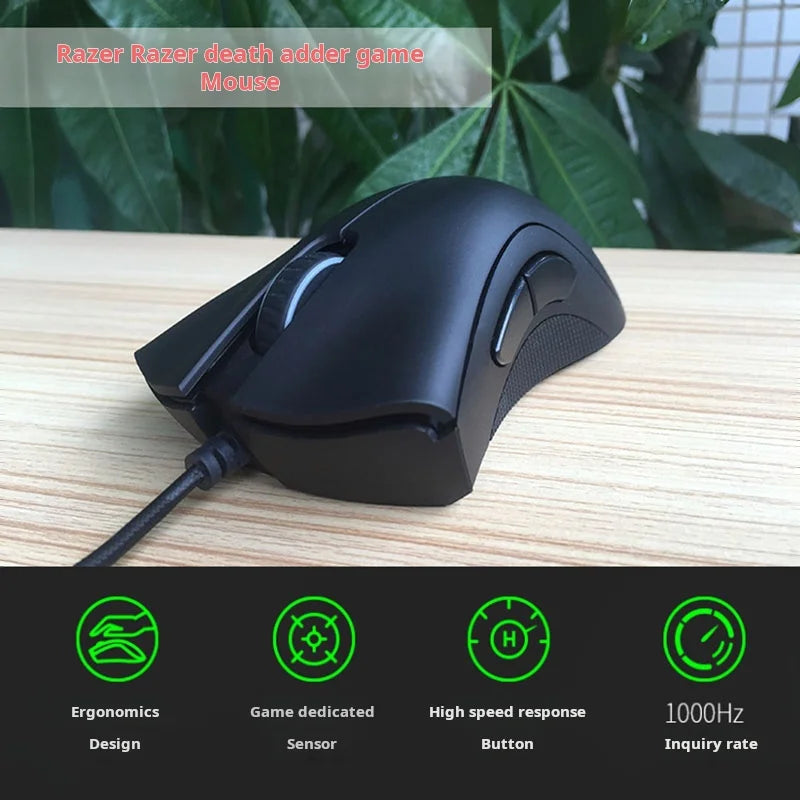 Mouse Gamer com Fio Razer Deathadder Viper Edição Padrão 6400